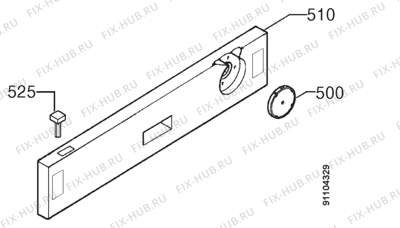 Взрыв-схема посудомоечной машины Zanussi DTI6726 - Схема узла Command panel 037